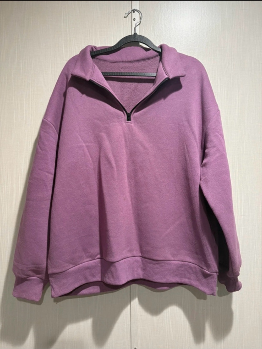Amazon Purple Quarter-Zip Pullover Sweatshirt